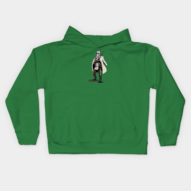 Ned Kelly at Bay Kids Hoodie by FieryWolf